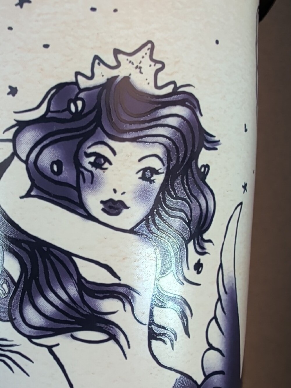 NIB. Starbucks Mermaid Siren Tattoo, Ceramic Travel Tumbler. - Picture 5 of 5